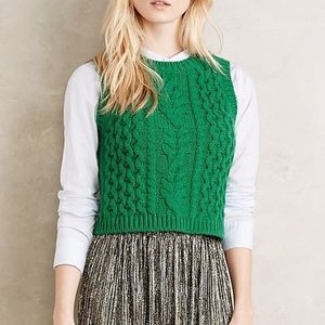 ANTHROPOLOGIE Moth Fisherman sweater vest.